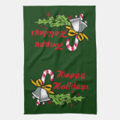 prettige feestdagen keukenhanddoek (Verticaal)