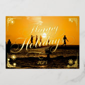 Prettige feestdagen Key West Sunset gedicht binnen (Voorkant)