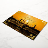 Prettige feestdagen Key West Sunset gedicht binnen (Gedraaid)