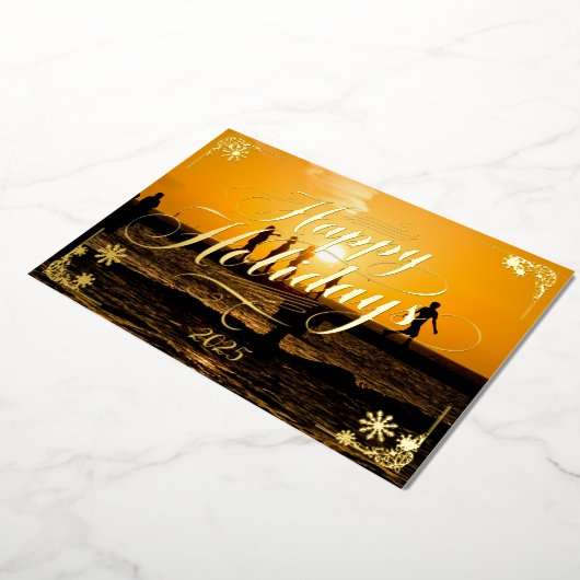 Prettige feestdagen Key West Sunset gedicht binnen (Gedraaid)