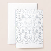 prettige feestdagen. Kinderen | Aangepaste naam Lu Folie Kaarten (Met envelop)