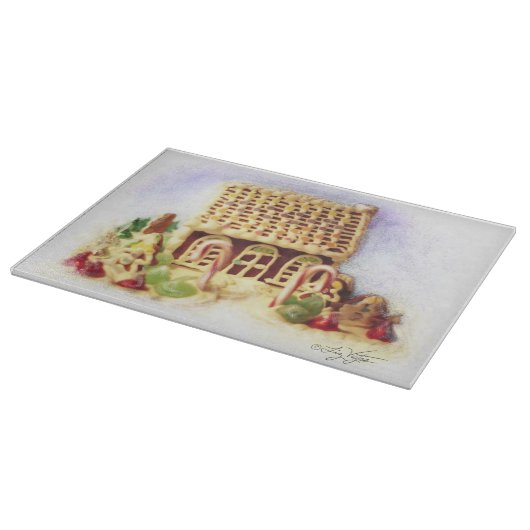 prettige feestdagen Kingerbrood Snijplank (Hoek)