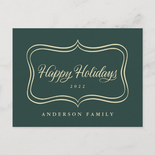 prettige feestdagen Klassiek Gold Lijst (Voorkant)