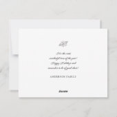 prettige feestdagen Klassiek Gold Lijst Feestdagenkaart (Achterkant)