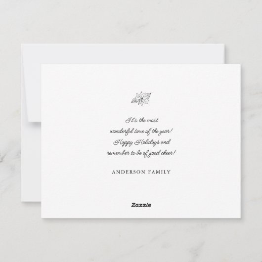 prettige feestdagen Klassiek Gold Lijst Feestdagenkaart (Achterkant)