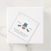 prettige feestdagen | Klassieke kerst met minimale Bedankjes Labels (In situ)