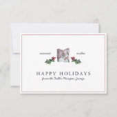 prettige feestdagen | Klassieke kerst met minimale Kaart (Voorkant)