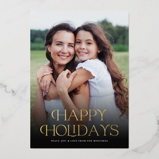 Prettige feestdagen Klassieke tekst | Foto (Voorkant)