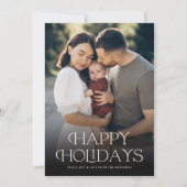 Prettige feestdagen Klassieke tekst | Foto Feestdagenkaart (Voorkant)