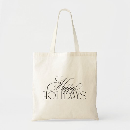 Prettige feestdagen Klassieke tekst Tote Bag (Voorkant)