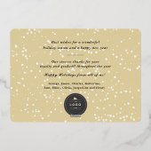 Prettige feestdagen Klassieke Typografie Foto Corp (Achterkant)