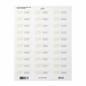 prettige feestdagen Klassieke typografie & pokadot Etiket (Full Sheet)