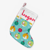 prettige feestdagen kleine kerstsok (Voorkant (Hangend))