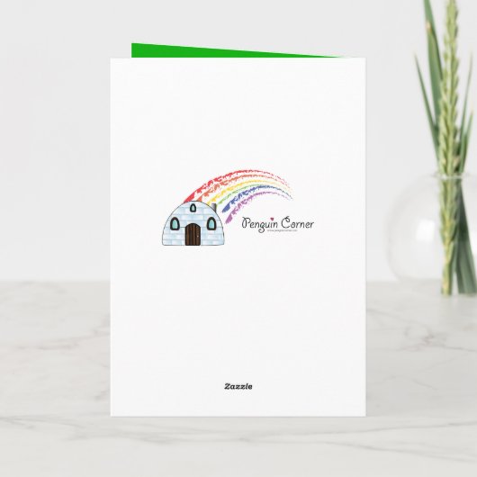 Prettige feestdagen Kleinzoon met gitaar (Achterkant)