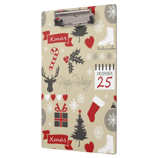 prettige feestdagen klembord (Links)