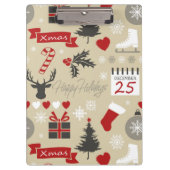 prettige feestdagen klembord (Voorkant)