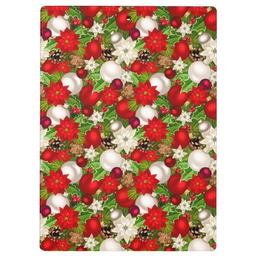 prettige feestdagen Klembord (Achterkant)