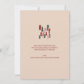 Prettige feestdagen Kleurrijk feestelijk plezier Feestdagenkaart (Achterkant)