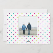 Prettige feestdagen Kleurrijk Modern Foto Feestdagenkaart (Achterkant)