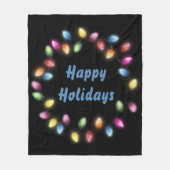 Prettige feestdagen Kleurrijke en feestelijke kers Fleece Deken (Voorkant)