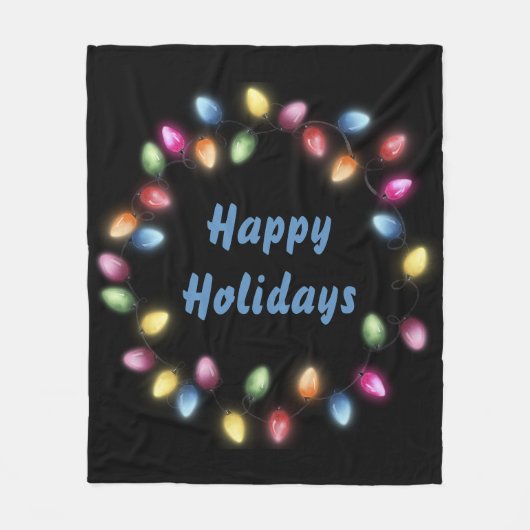 Prettige feestdagen Kleurrijke en feestelijke kers Fleece Deken (Voorkant)