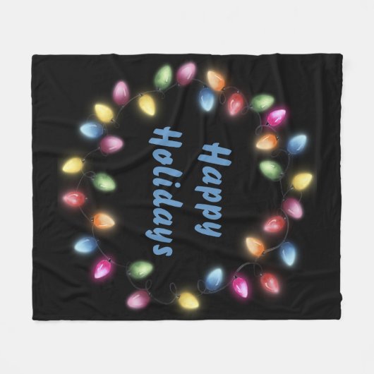 Prettige feestdagen Kleurrijke en feestelijke kers Fleece Deken (Voorkant (Horizontaal))