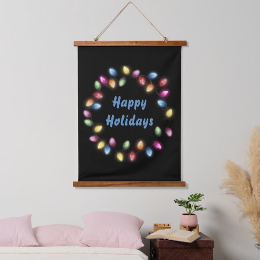 Prettige feestdagen Kleurrijke en feestelijke kers Hangend Wandkleed (Slaapkamer)