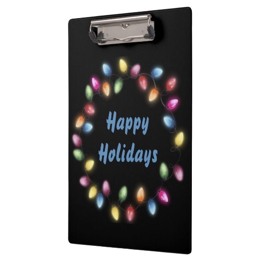 Prettige feestdagen Kleurrijke en feestelijke kers Klembord (Links)