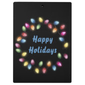 Prettige feestdagen Kleurrijke en feestelijke kers Klembord (Achterkant)