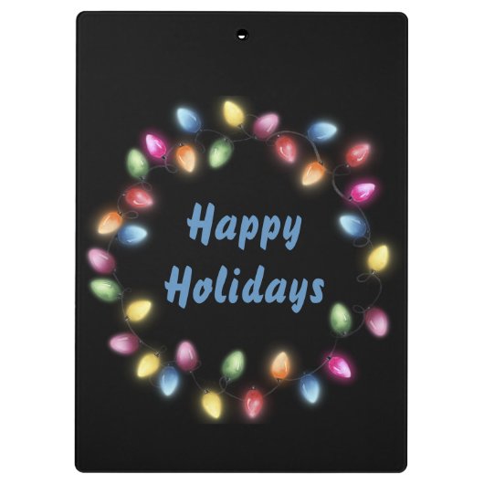 Prettige feestdagen Kleurrijke en feestelijke kers Klembord (Achterkant)