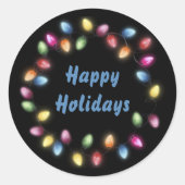 Prettige feestdagen Kleurrijke en feestelijke kers Ronde Sticker (Voorkant)