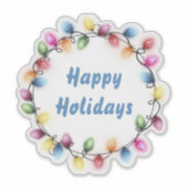 Prettige feestdagen Kleurrijke en feestelijke kers Sticker (Voorkant)