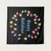 Prettige feestdagen Kleurrijke en feestelijke kers Wandkleed (Voorkant (horizontaal))