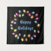 Prettige feestdagen Kleurrijke en feestelijke kers Wandkleed (Voorkant)