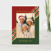 PRETTIGE FEESTDAGEN KLEURRIJKE FOTO KERST KAART (Voorkant)