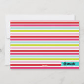 prettige feestdagen kleurrijke kerstfotokaart feestdagenkaart (Achterkant)