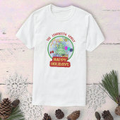 Prettige feestdagen Kleurrijke Retro Familie Reüni T-shirt