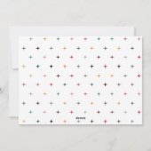 Prettige feestdagen Kleurrijke Schattigee retro st Feestdagenkaart (Achterkant)