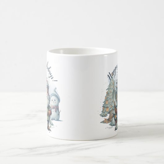 prettige feestdagen koffiemok (Center)