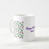 prettige feestdagen koffiemok (Voorkant links)