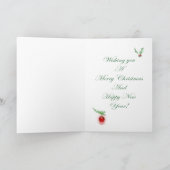 Prettige feestdagen Koloniaal Kaart (Binnen)