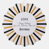 Prettige feestdagen Konijn Ornament Kaart (Achterkant)