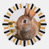 Prettige feestdagen Konijn Ornament Kaart (Voorkant)