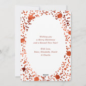 Prettige feestdagen Koper? Snowflake Snow Foto Feestdagenkaart (Achterkant)