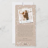 prettige feestdagen Koude Penseelscript Minimale f Feestdagenkaart (Achterkant)