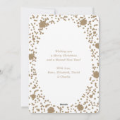 Prettige feestdagen Kraft Paper Snowflake Snow Fot Feestdagenkaart (Achterkant)