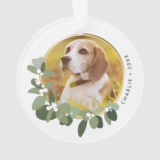 Prettige feestdagen Krans Ornament (achterkant)