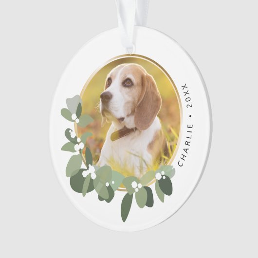 Prettige feestdagen Krans Ornament (voorkant)