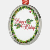 Prettige feestdagen Krans Premium Ornament (Links)