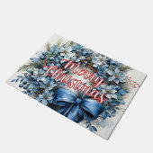 Prettige feestdagen Krans | Vrolijk kerstfeest Deurmat (Schuin)